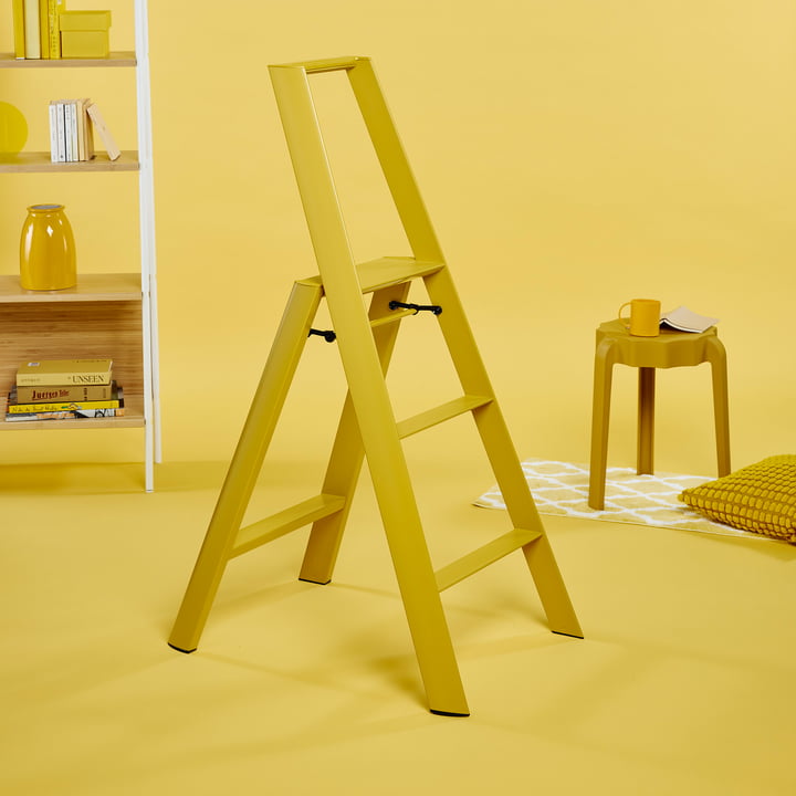 Metaphys - Lucano 3 Step Stool ladder, yellow