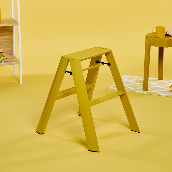 Metaphys - Lucano 2 Step Stool ladder, yellow