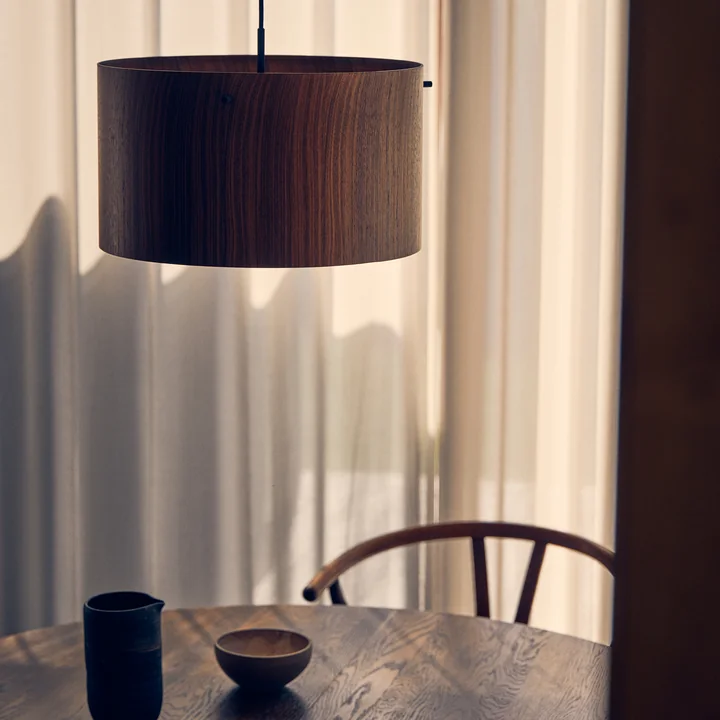 FM 1954 Pendant lights, walnut from Frandsen