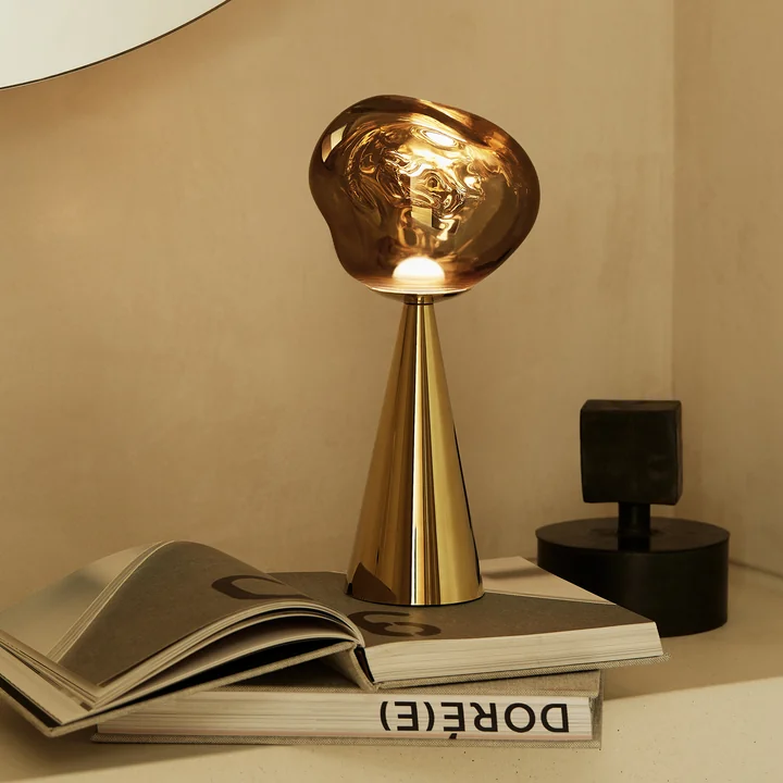 Tom Dixon - Melt LED table lamp with rechargeable battery, gold