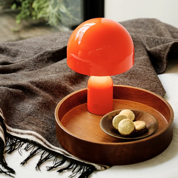 Tom Dixon - Bell LED table lamp with rechargeable battery, fluoro