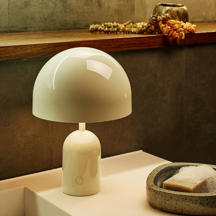 Tom Dixon - Bell LED table lamp with rechargeable battery, gray