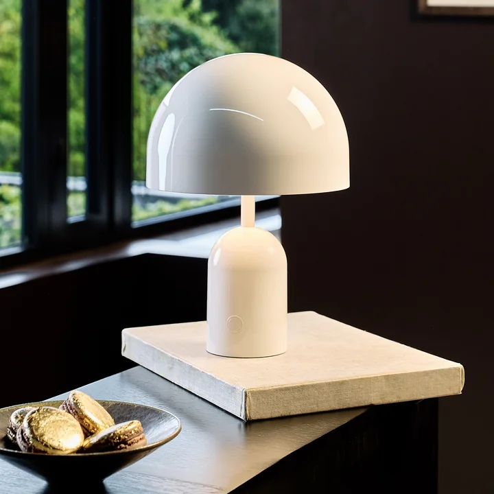 Tom Dixon - Bell LED table lamp with rechargeable battery, white