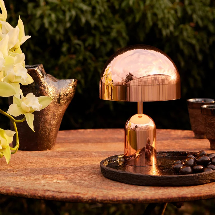 Tom Dixon - Bell LED table lamp with rechargeable battery, copper