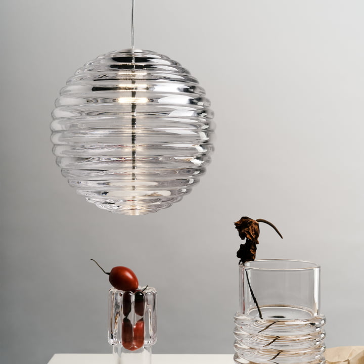 Tom Dixon - Press Sphere LED pendant light, clear