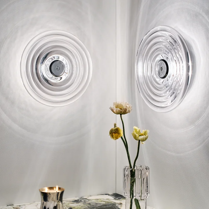 Tom Dixon - Press Surface LED wall light, Large, clear
