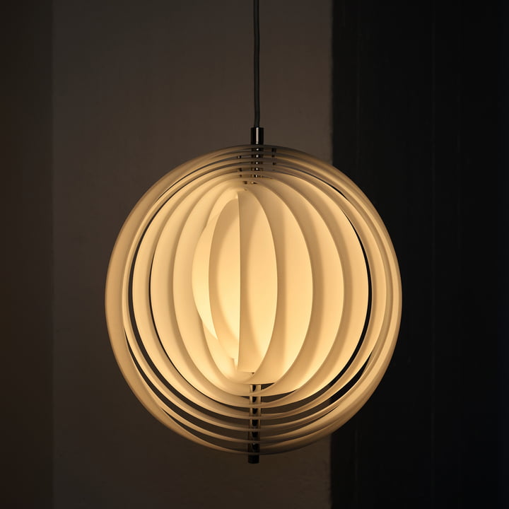 Verpan - Moon Opal Pendant light, Ø 34 cm, opal white