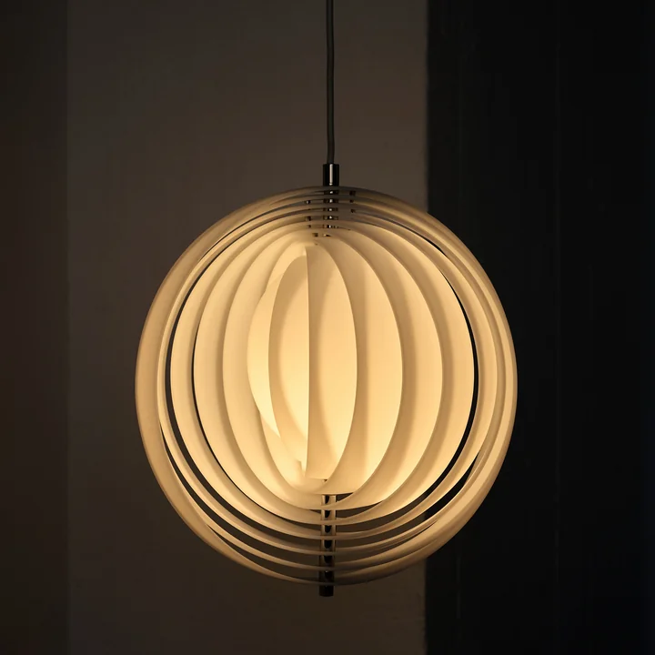 Verpan - Moon Opal Pendant light, Ø 34 cm, opal white