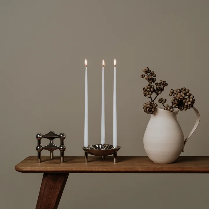 Candlestick and bowl from Stoff Nagel