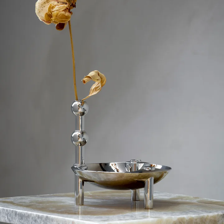 Candlestick and bowl from Stoff Nagel