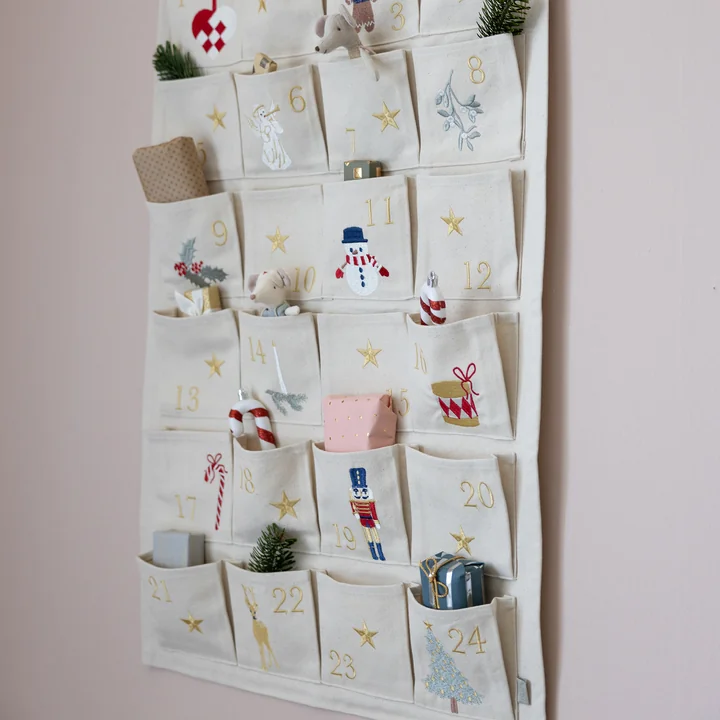 Christmas calendar, beige from Cam Cam Copenhagen