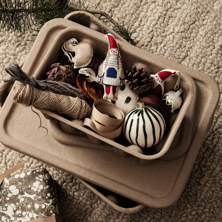 Ferm Living - Paper Pulp Storage box, brown