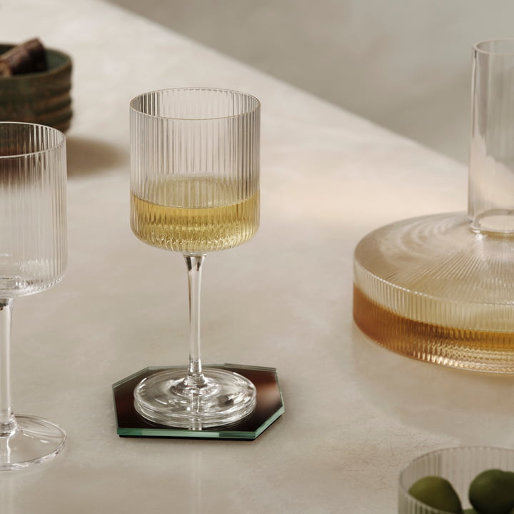 ferm Living - Ripple Wine glass