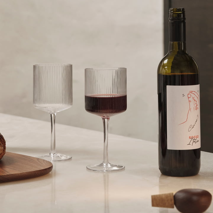 ferm Living - Ripple Wine glass