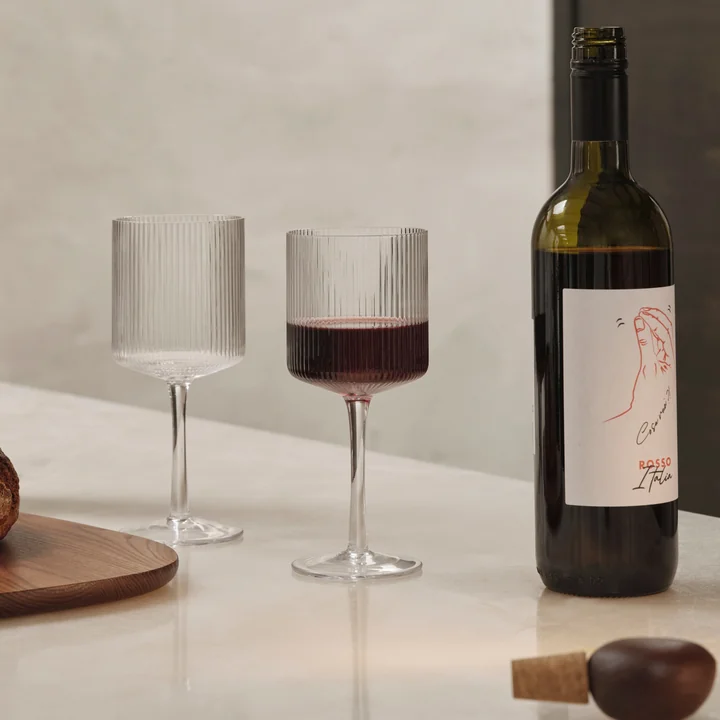 Ferm Living - Ripple Wine glass