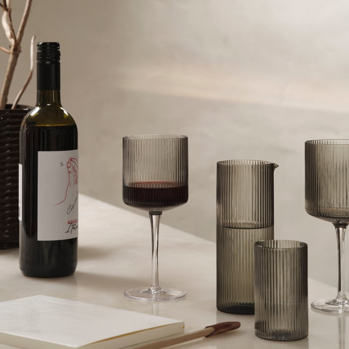 ferm Living - Ripple Wine glass