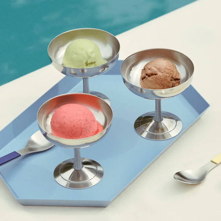 HAY - Italian ice cream cup, silver