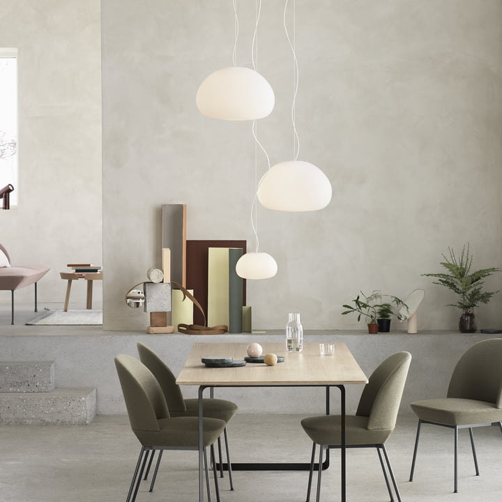 Muuto - Fluid pendant light, opal white