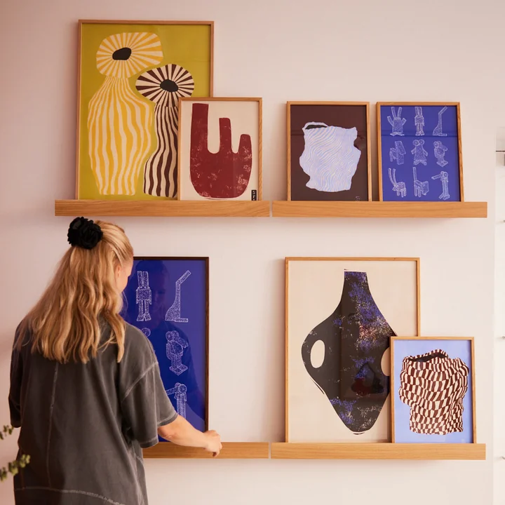 Paper Collective - Gallery Shelf, natural oak