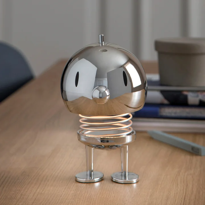 Hoptimist - LED rechargeable lamp, large, chrome