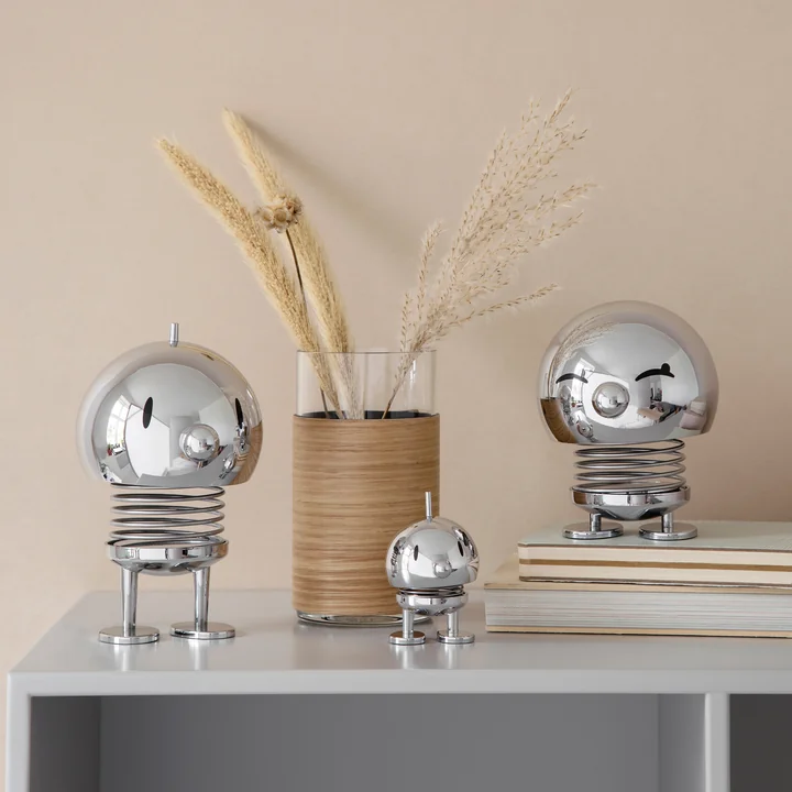 Hoptimist - LED rechargeable lamp, Large, chrome