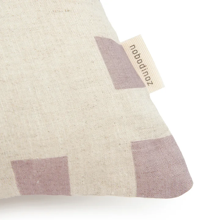 Nobodinoz - Vibes cushion 40 x 40 cm, flowers, lilac