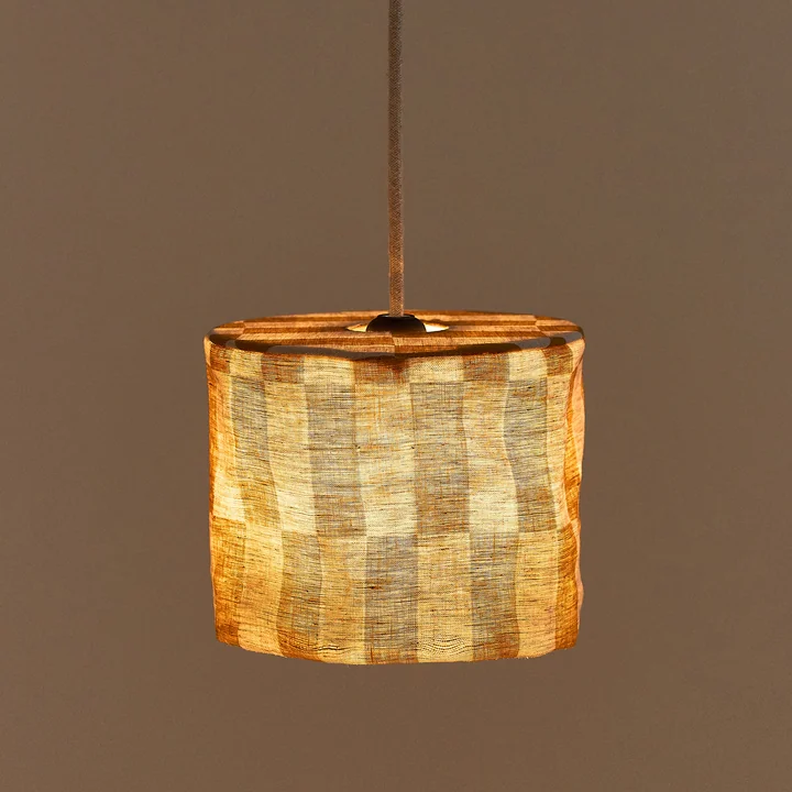 Nobodinoz - Vibes lampshade, Ø 20 cm, linen, black