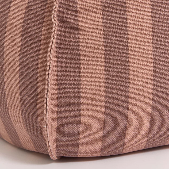 Nobodinoz - Vibes round beanbag, Ø 70 x H 30 cm, pink / mauve