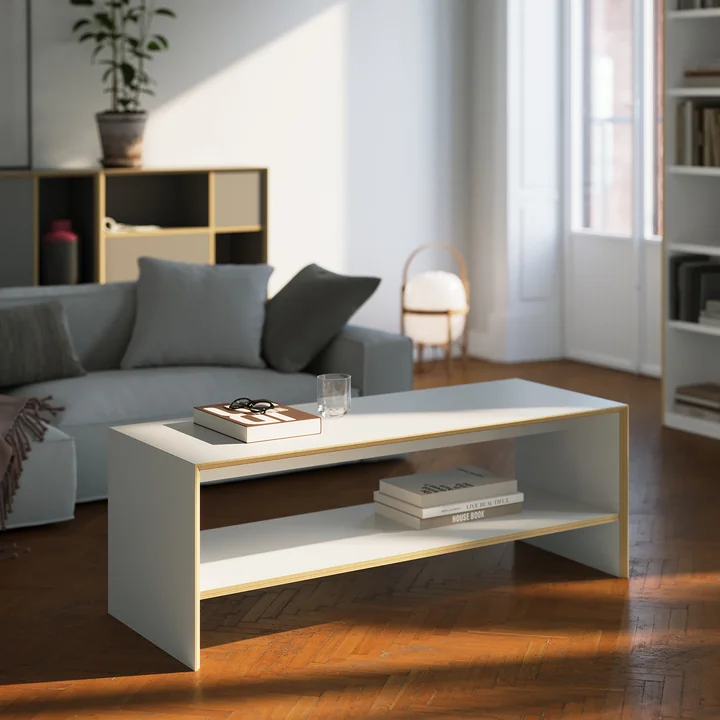 Müller Small Living - Bridge Two bench with shelf