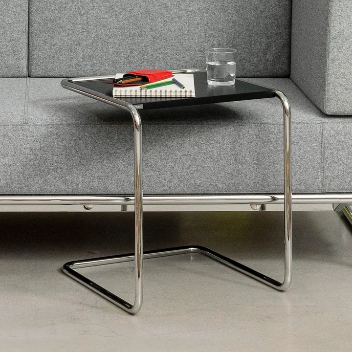 Thonet - B 97 Set table, chrome / black