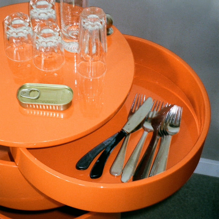 Verpan - Barboy trolley, glossy orange (Limited Edition)