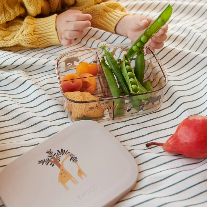 LIEWOOD - Arthur lunchbox with lid, Tritan, all together, sandy