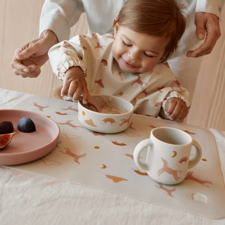 LIEWOOD - Neil sippy cup, 150 ml, Jude, children's placemat, Dream, ecru