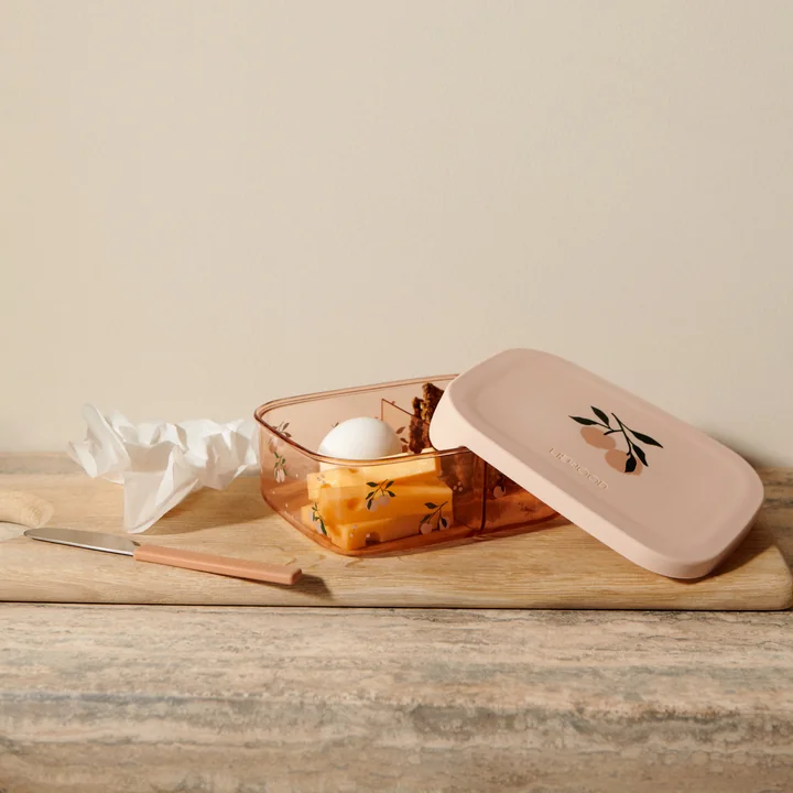LIEWOOD - Arthur lunchbox with lid, Tritan, Seashell, peach