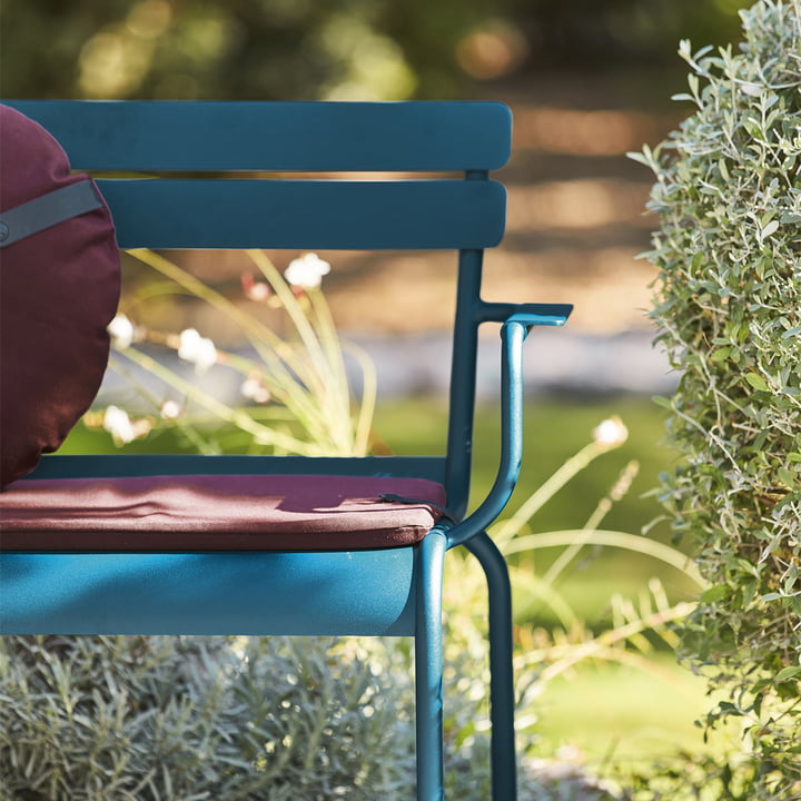 Luxembourg garden bench with armrest from Fermob