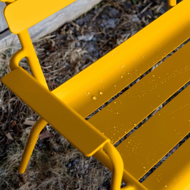 Luxembourg garden bench with armrest from Fermob