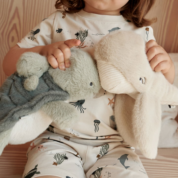 LIEWOOD - Berman Teddy whale and Berto Teddy turtle with baby