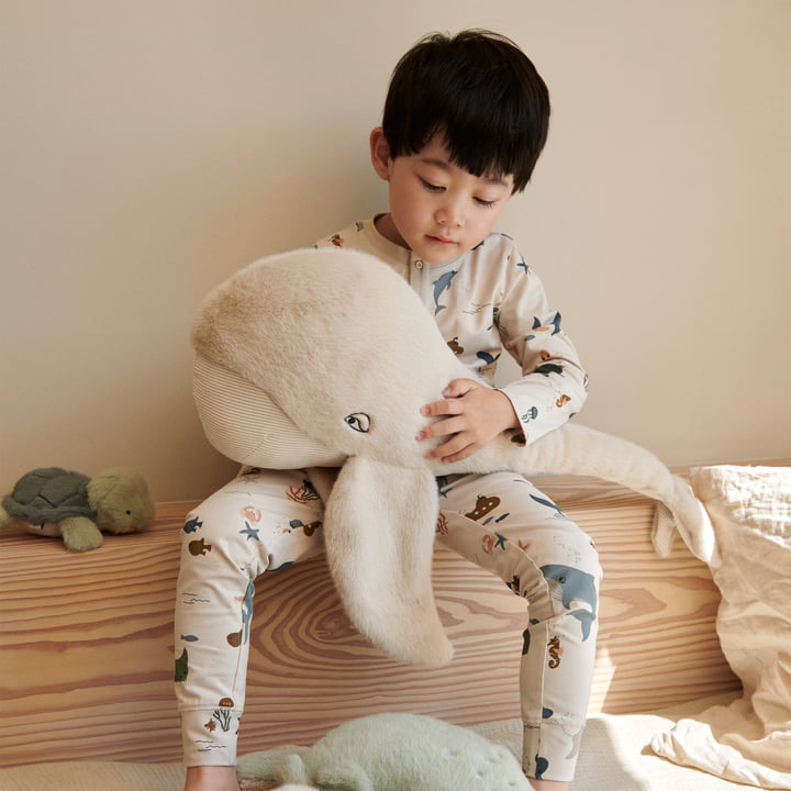 LIEWOOD - Berman Teddy whale and Berto Teddy turtle with baby