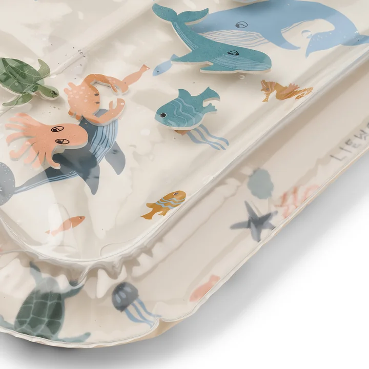 LIEWOOD - Elin Activity mat, inflatable, Sea creature / sandy