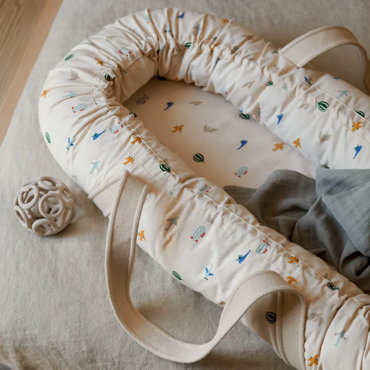 LIEWOOD - Gro Baby nest / baby carrier, classic, Aviator, ecru