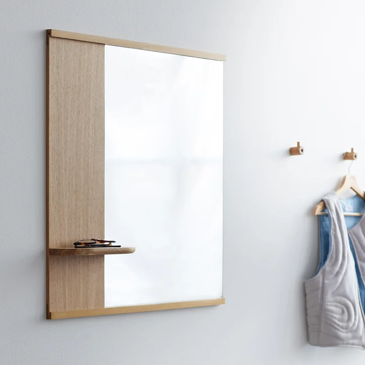 Moebe - Wall mirror with shelf