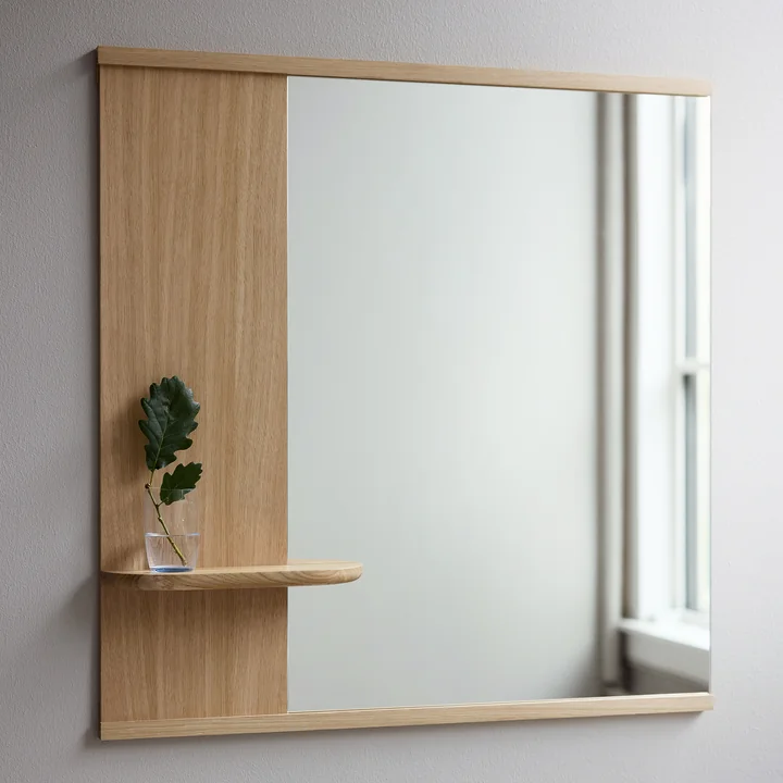 Moebe - Wall mirror with shelf