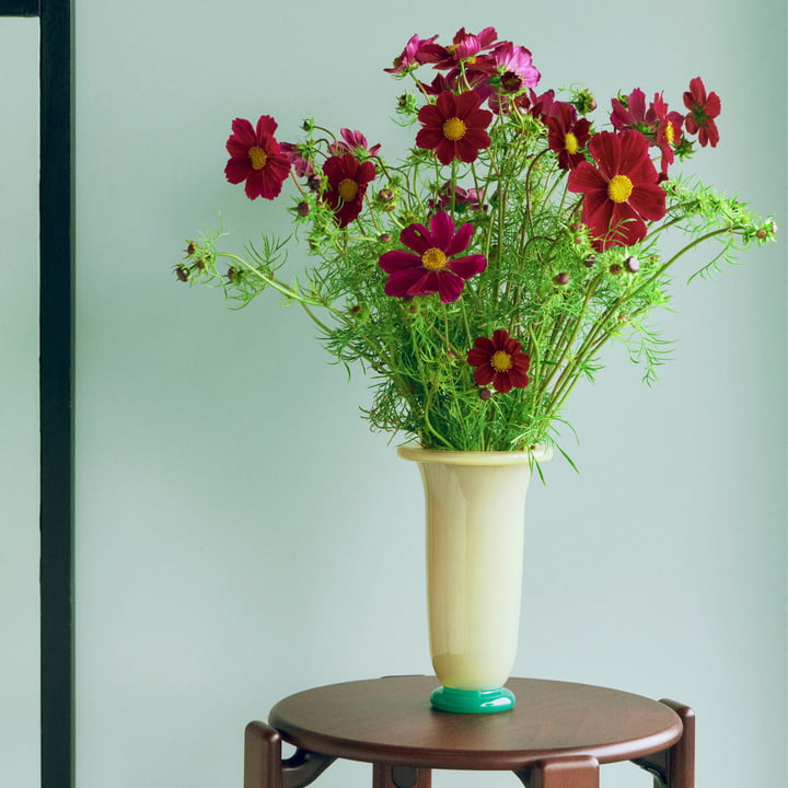 Hay - Empire Vase, large, sand / lemon / green