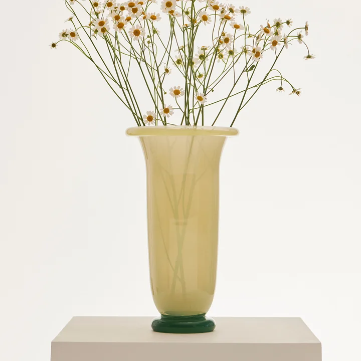 HAY - Empire Vase, large, sand / lemon / green