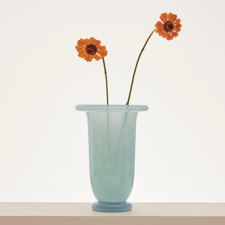 Hay - Empire Vase, medium, ice blue / light blue
