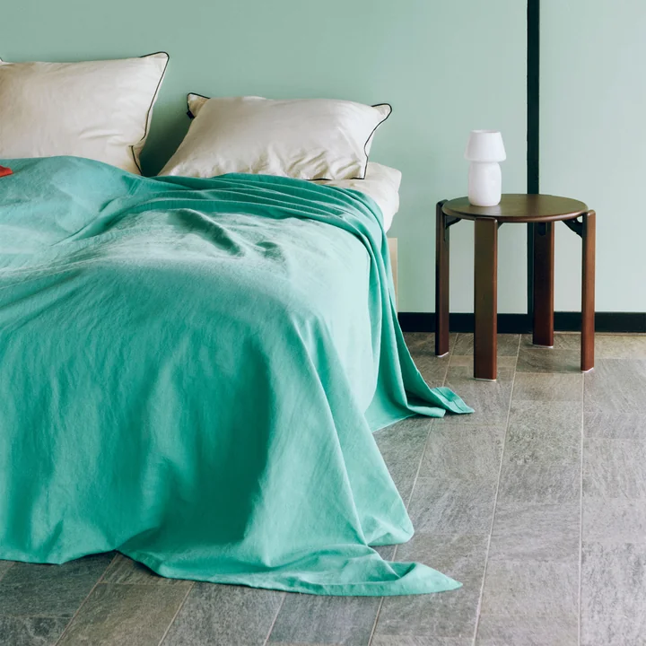 HAY - Linen Bedspread 240 x 260 cm, emerald green