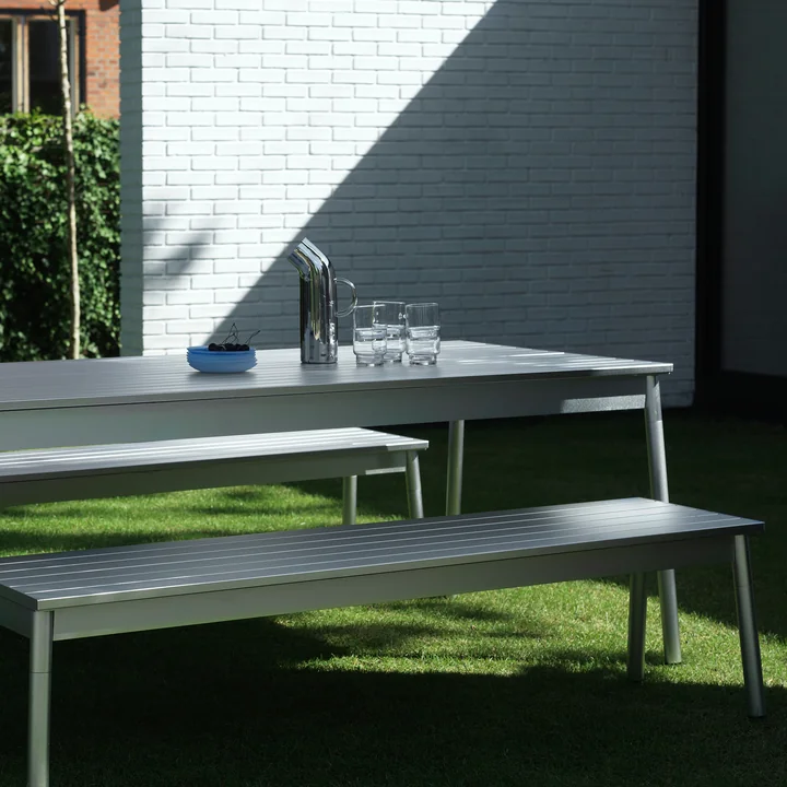 Ex garden table, 200 x 89 cm, aluminum from Normann Copenhagen