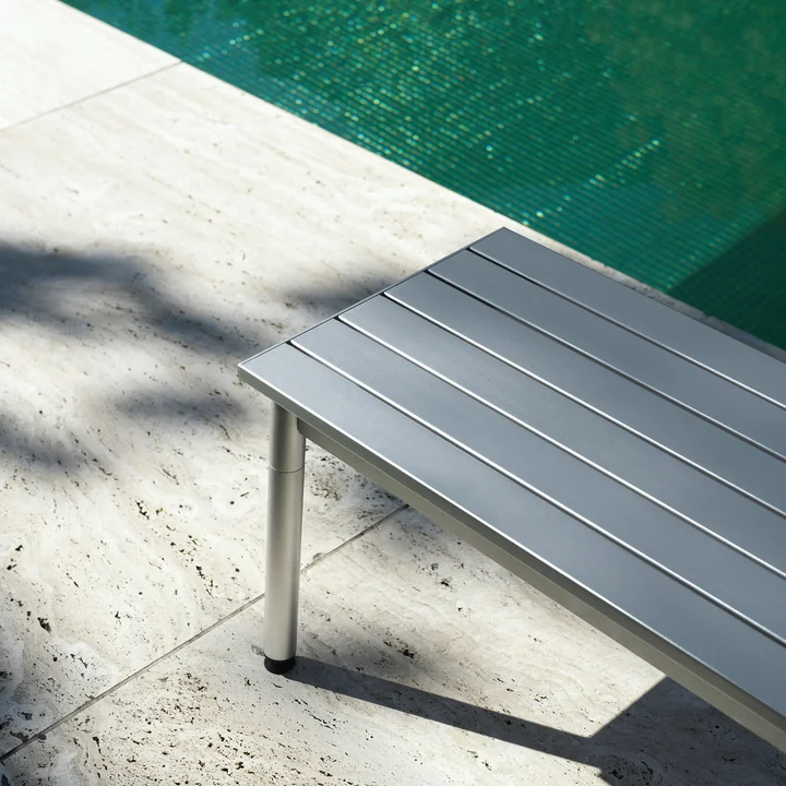 Ex garden bench, 173 x 42 cm, aluminum from Normann Copenhagen