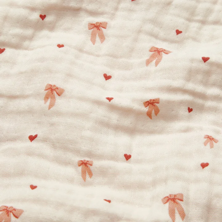 Cam Cam Copenhagen - Muslin blanket, 100 x 100 cm, bows