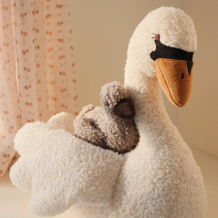 Konges Sløjd - Music cuddly toy swan